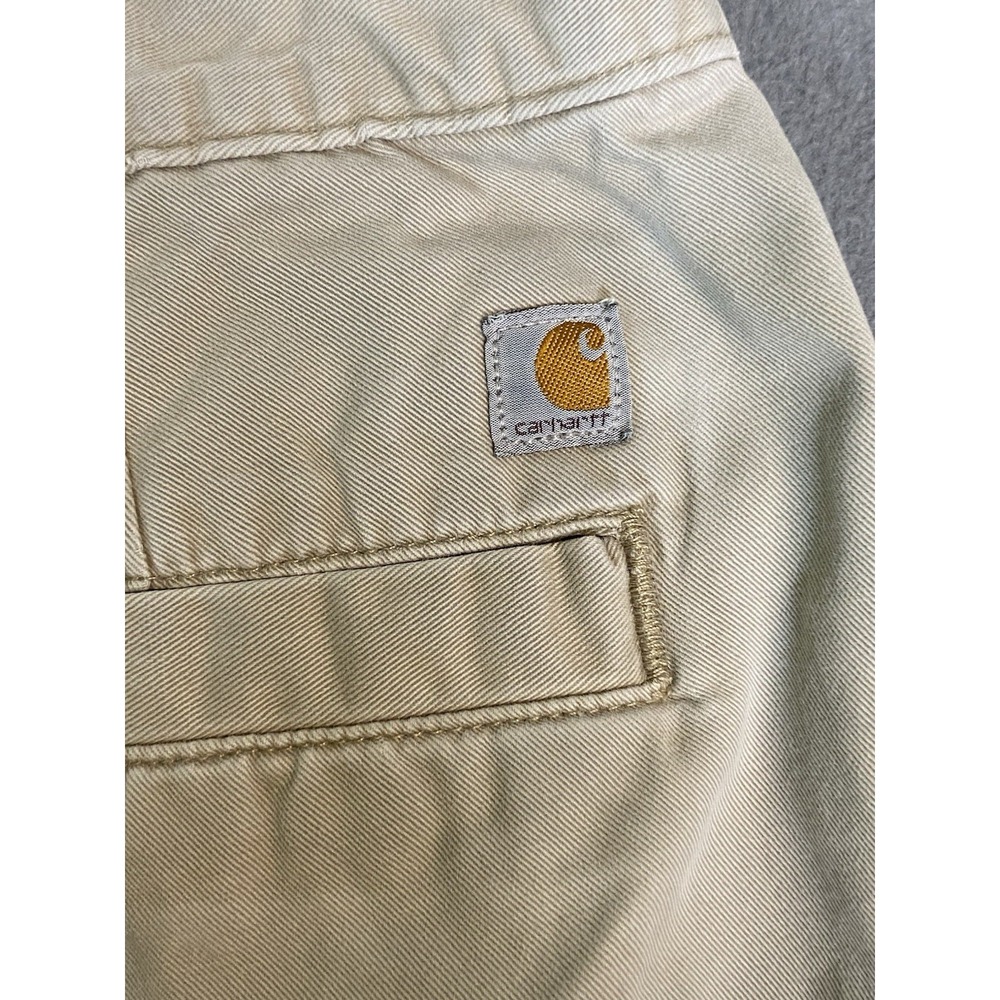 Carhartt Relaxed Fit Thrashed Khaki Pants/ Slacks Beige Measures 28 X 27 - Picture 14 of 16